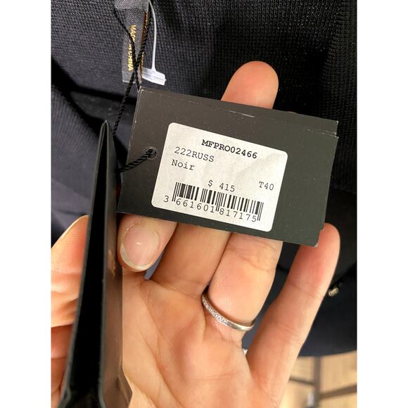 NEW Maje Russ Belted Woven Mini Dress size 40 - Large - Picture 4 of 8